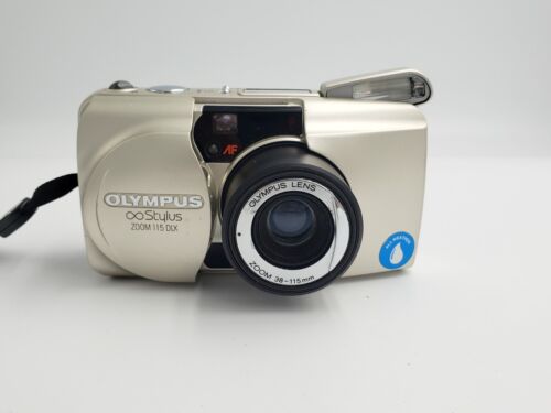 Olympus Stylus Zoom 115 DLX Compact 35mm Camera.