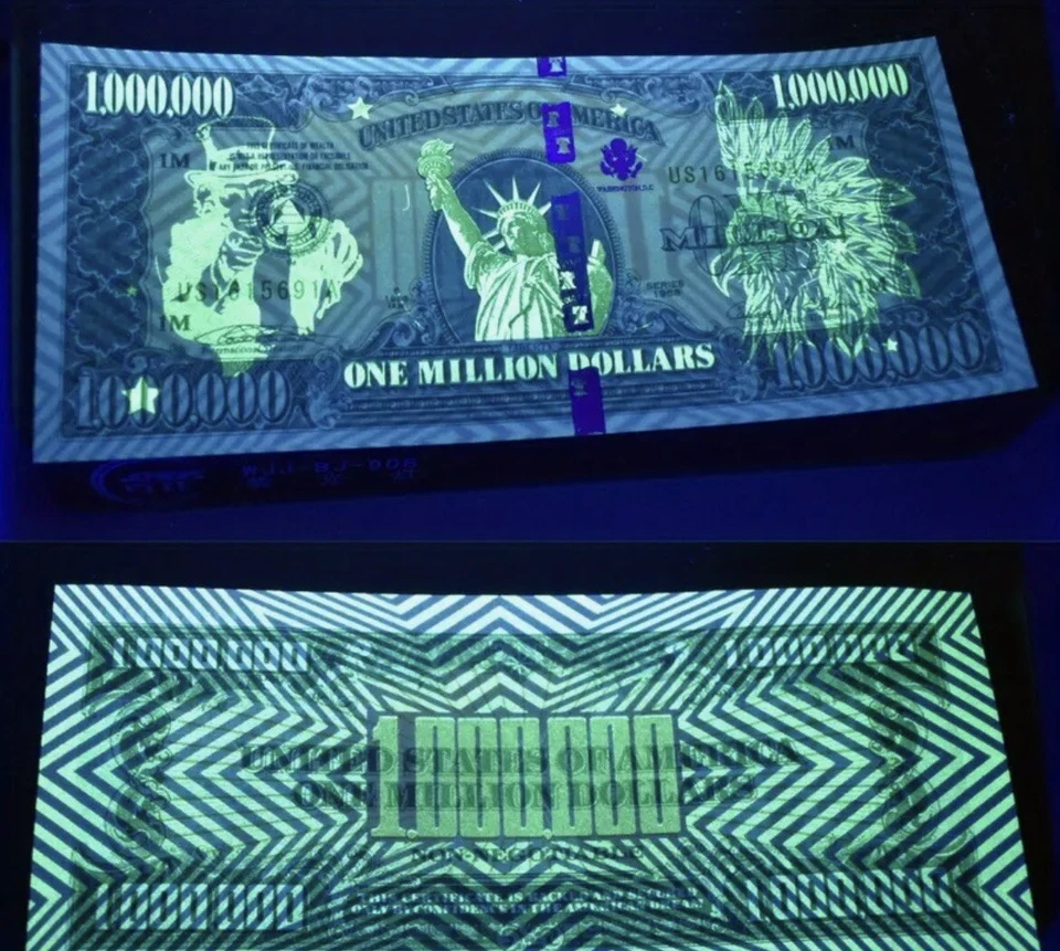 $1,000,000 One Million Dollar Bill Novelty Collectible Money USA -Ships Same Day - Image 2 of 4