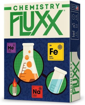 Looney Labs | Chemie Fluxx | Brettspiel | Alter 8+ | 2 bis 6 Spieler | 5 bis 30 