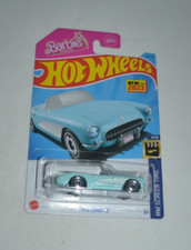 HOT WHEELS 2023 HW SCREEN TIME 9/10 - BARBIE THE MOVIE 1956 CORVETTE BLUE