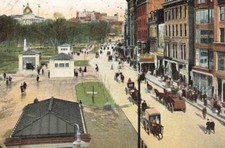 c1905 Birds Eye Aerial View Tremont Street People Carts Boston Massachusetts P2