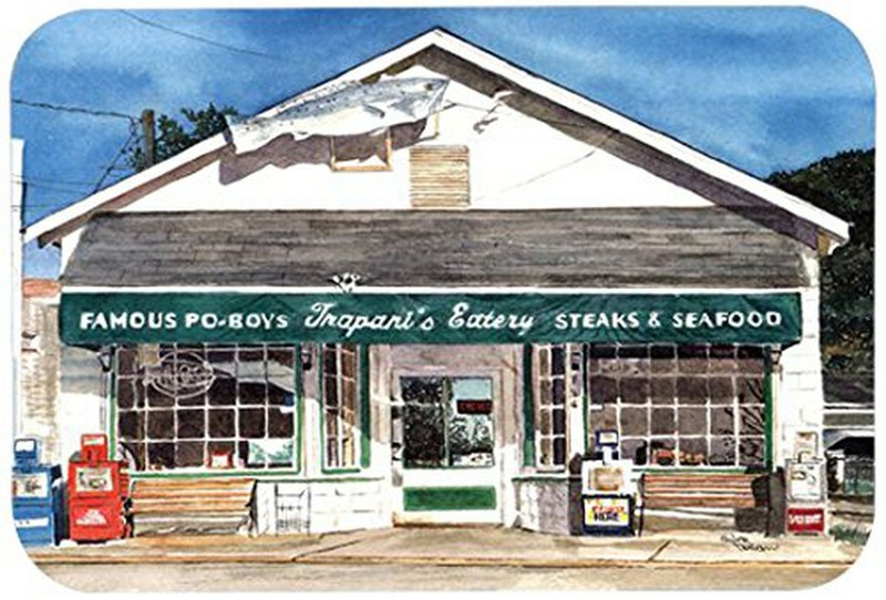 Caroline's Treasures 8109CMT"Trapani's Eatery" Kitchen or Bath Mat, 20" by 30...