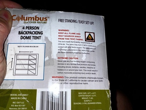 4 PERSON CAMPING DOAM TENT EASY Pop Up Durable WATERPROOF CARRY CASE NEW READ😁 - Picture 4 of 8