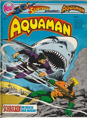   AQUAMAN #1 ohne Sammelmarke, Ehapa/DC Comics 1976 COMICALBUM Z2