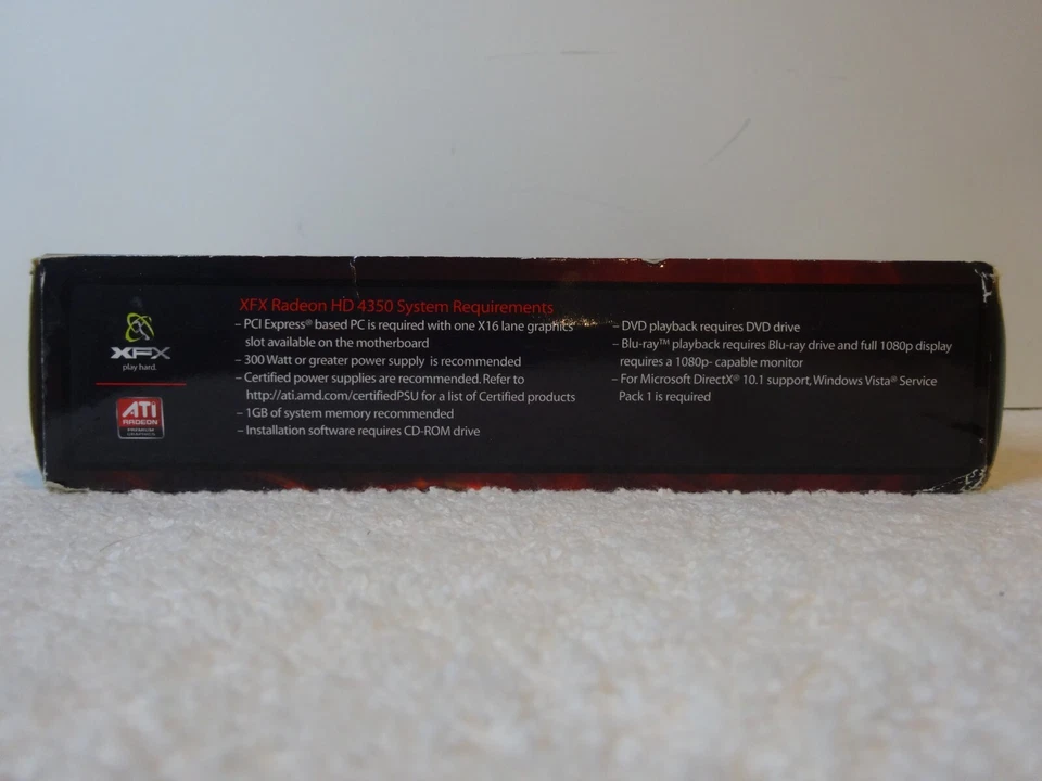 XFX ATI Radeon HD 4350 (HD435XZAHR) 1GB DDR2 SDRAM PCI Express 2.0 Graphics... - Image 3 of 4