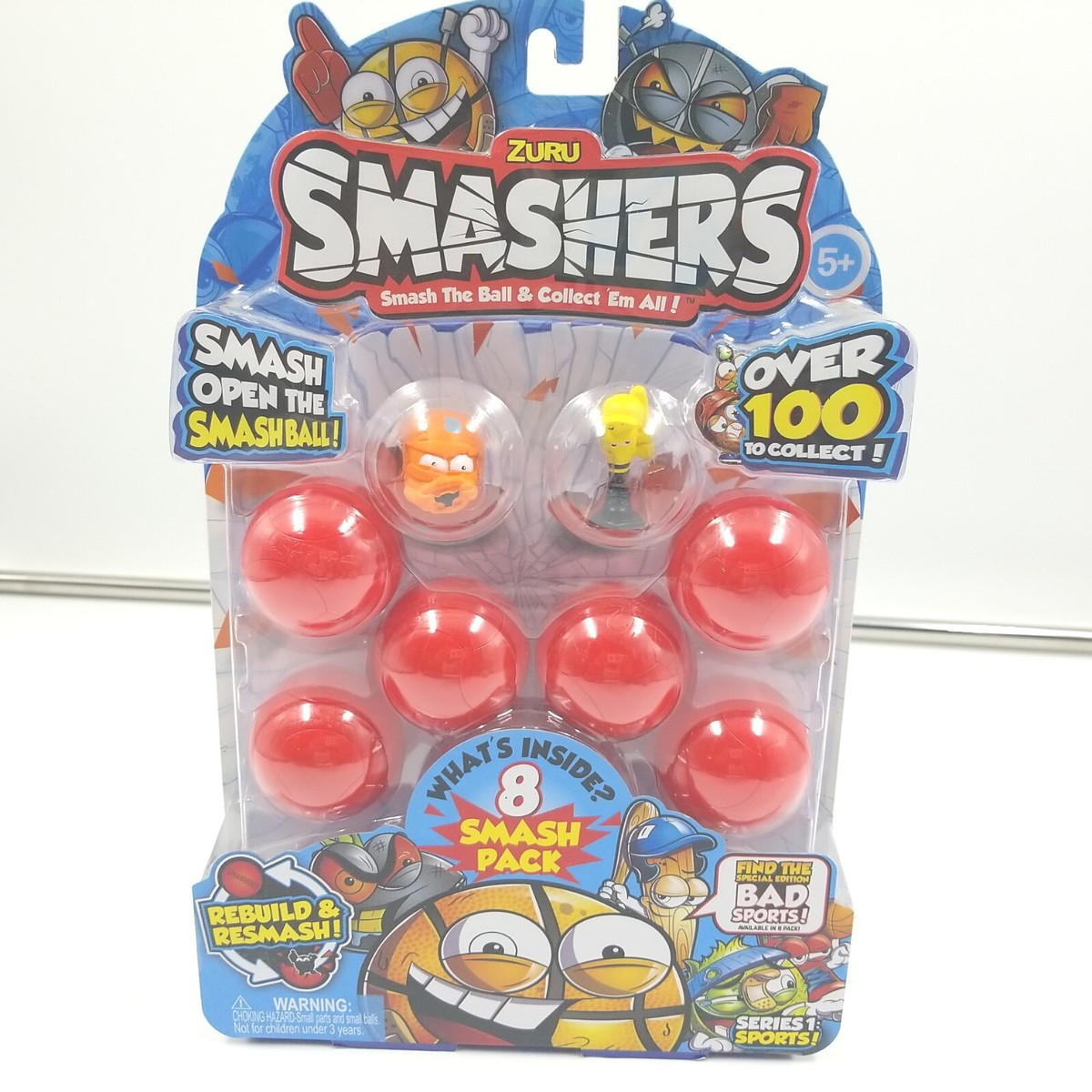 Smashers Series 1 Sports! Mini Figure 8-Pack [RANDOM 8-Pack!] | eBay