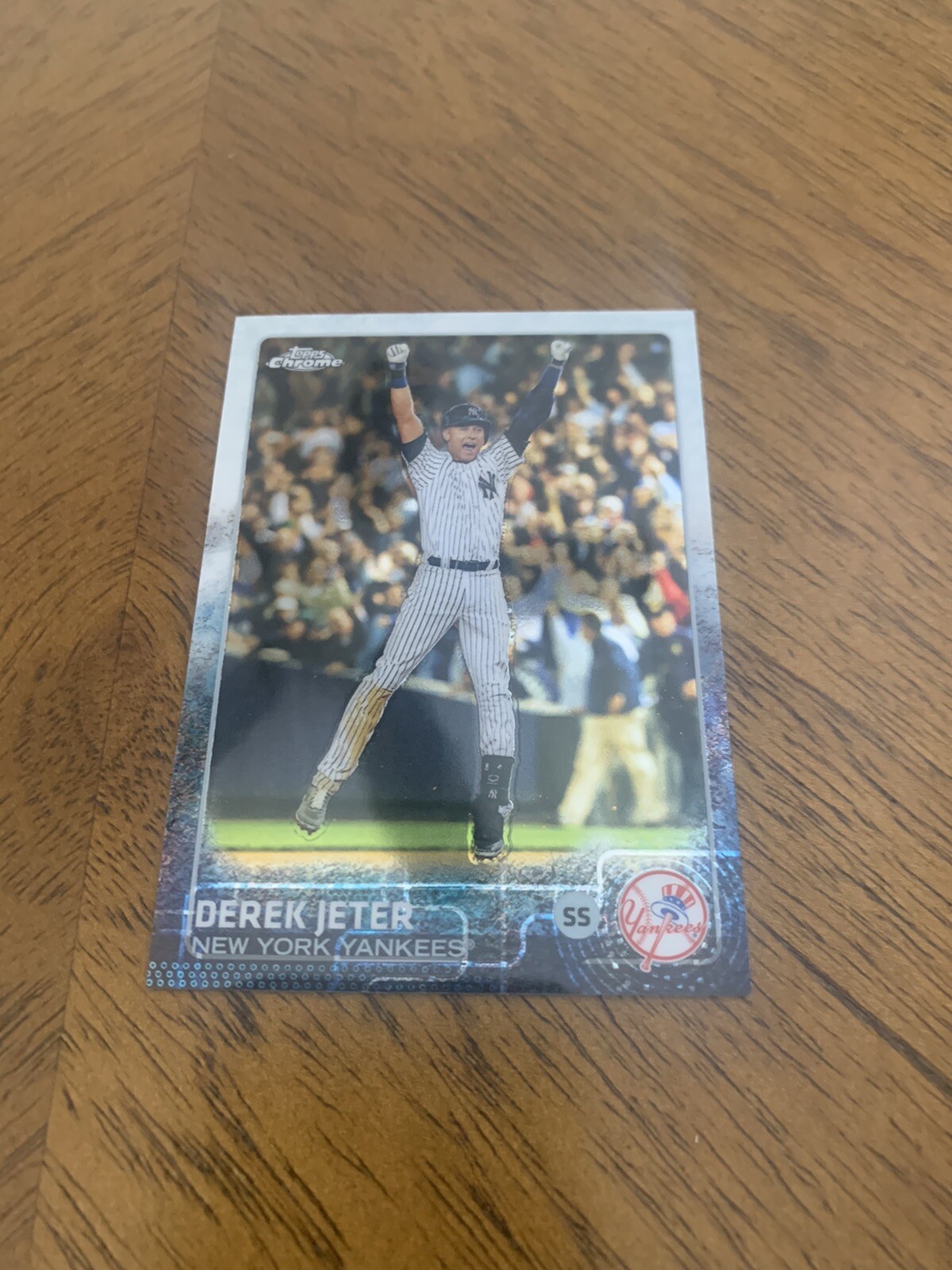 Derek Jeter 2015 Topps Chrome Refractor Parallel #1 New York Yankees A2