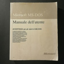 "MICROSOFT MS-DOS MANUALE DELL'UTENTE Sistema Operativo 5.0" 1991