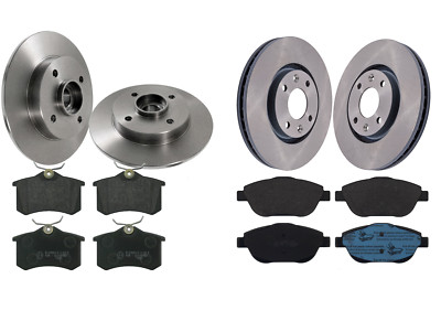 FRONT REAR BRAKE DISCS PADS FOR CITROEN C3 PICASSO 2009-2016 REARS BEARINGS ABS