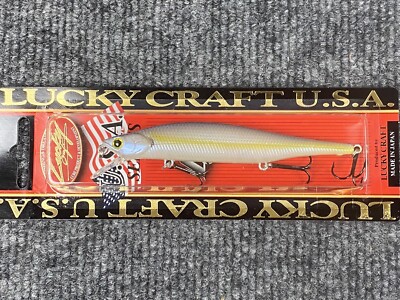 LUCKY CRAFT Lightning Pointer 110SP Jerkbait Suspending 1/2oz Chartreuse Shad