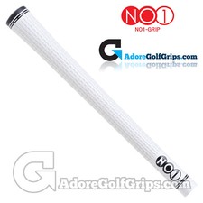 NO1 Grip 48 Series - Standard Size - Golf Grips - White / Black x 13