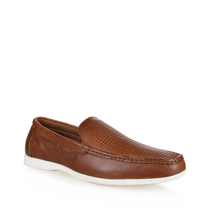 Mens Woodlands Spencer Tan Dress Casual Slip On Work Formal