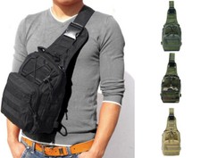 Men Backpack Tactical Sling Bag Chest Shoulder Fanny Pack Cross Body Molle Pouch