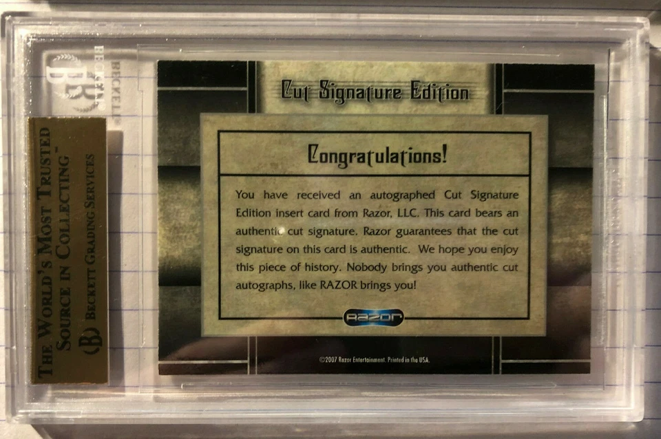 2008 RAZOR CUT SIGNATURE EDITION GERALD FORD US PRESIDENT AUTOGRAPH CARD AUTO!!! - Image 2 of 4