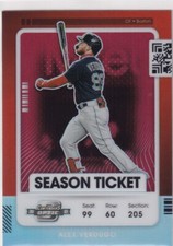 2021 CONTENDERS OPTIC PRIZMS ALEX VERDUGO BOSTON RED SOX PARALLELS Z3260