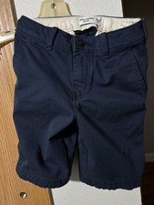 Abercrombie Kids Navy Chino Shorts Size 9/10