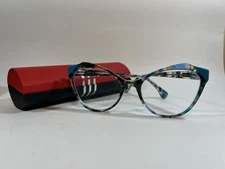 Paradox P5091 Eyeglasses Green Tortoise And Turquoise Trim 53-18-140 Flex Hinge