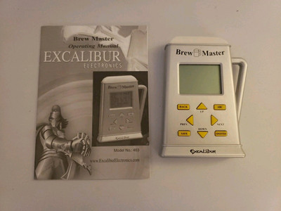 Excalibur BREW MASTER Electronic Beer Handheld ''Sound'' Model #463 Tested Works 