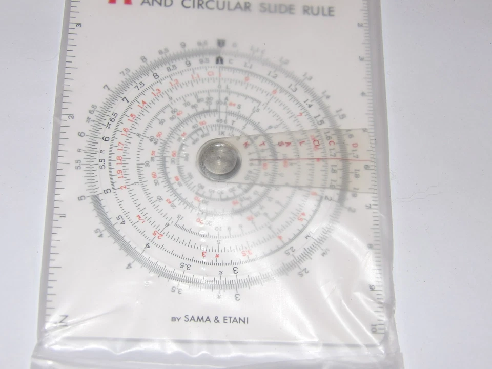 UNUSED VTG 1968 CONCISE CIRCULAR SLIDE RULE & SCIENCE TABLES! INSTRUCTIONS~JAPAN - Image 4 of 4