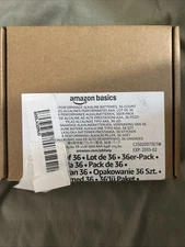 NEW Amazon Basics AAA Batteries Pack of 36 - Exp 2035 - 03 New & Sealed