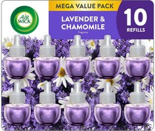 Air Wick Plug-In Scented Oil Refill 10ct Lavender Chamomile Air Freshener