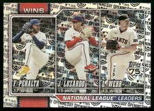 (Freddy Peralta / Jesús Luzardo / Logan Webb) 2026 Topps #117 Opening Day Foil