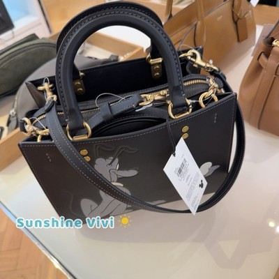 NWT Coach X Disney Rogue Bag 25 With Pluto Brass/Black CCX05 | eBay