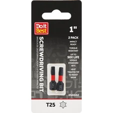 Do it Best 1 In. T25 Torx  Ready Screwdriver Bit (2-Pack) QJDIB-SC-030 SIM