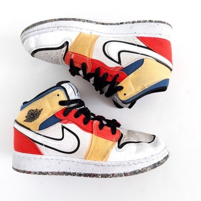 Nike Air Jordan Retro 1 Mid SE 'Multicolor Canvas' DV1316-100 GS