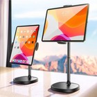 DIMONCOAT Height Adjustable Tablet Stand for Desk, Tablet Holder 360° Rotation: