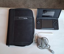 Nintendo DS Lite Black Handheld System/console, Power Cord, Stylis, Case, Works 