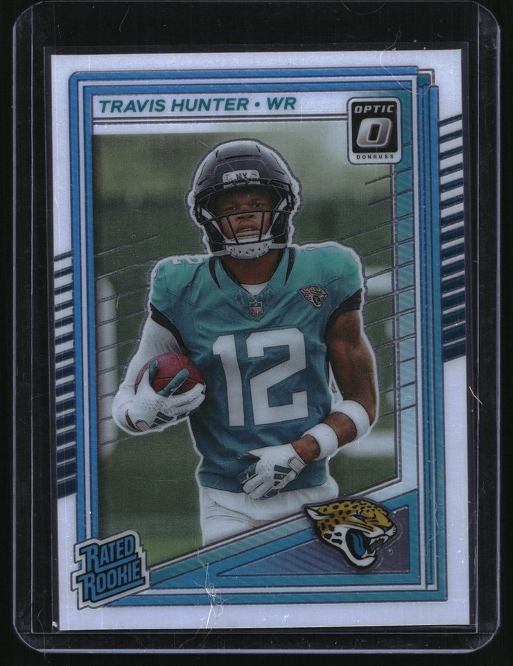 2025 Panini Donruss Optic #201 Travis Hunter Rated Rookie Jaguars