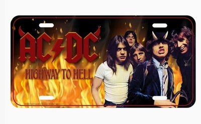 Nummernschild AC/DC Highway to Hell  -  30x15 cm motivgeprägt ACDC