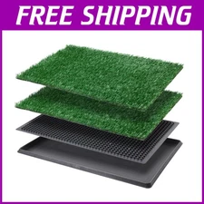 Dog Grass Pad with Tray - Indoor Potty Training Kit