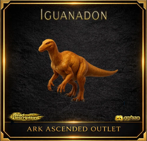 Ark Survival Ascended-ASA-PVE-Iguanadon-Dino-PC/PS5/XBOX-Official-Colors-AAO