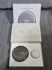 Google Nest Learning Thermostat 4th gen w/ Temperature Sensor - Polished Silver