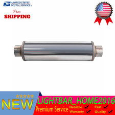 Stainless Steel 4 In 4 Out Straight Through Diesel Exhaust Muffler 30