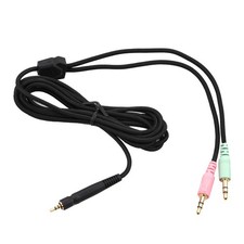 1Pcs 2M PC Headphone Audio Cable For Sennheiser PC373 PC37X Earphone Black
