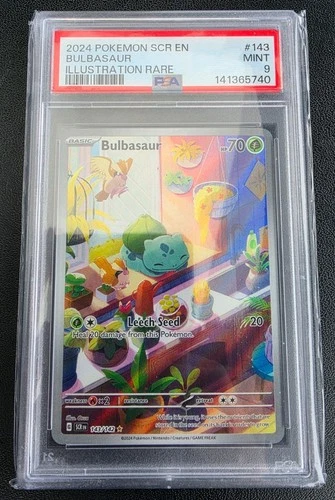 Bulbasaur 143/142 Sv07: Stellar Crown Holo PSA 9
