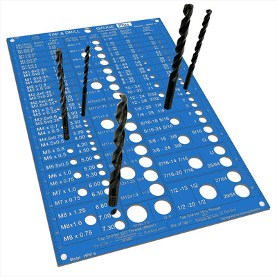 Tap & Drill Size & Bit Gauge | Metric and Sae,Accuracy 0.0008   | Stainless