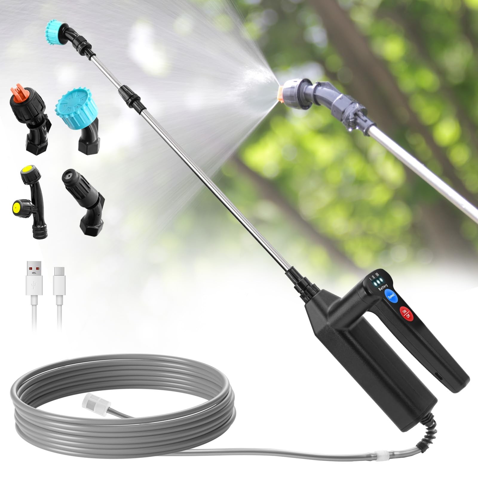 Recensione SYLSTAR Pompa Elettrica 7.4V | 3 Velocità Spruzzatore Professionale