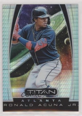 2019 Panini Chronicles Titan Hyper Prizm 118/299 Ronald Acuna Jr #19 0rf