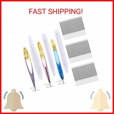 JANYUN 3 Pieces Pen Shape Resin Mold Ballpoint Pen Silicone Molds Epoxy Resin Mo