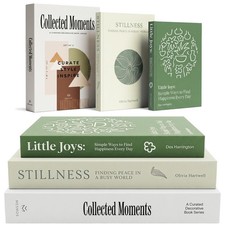 Decorative Books for Shelves, Coffee Table Decor Faux Books for Decoration, W...