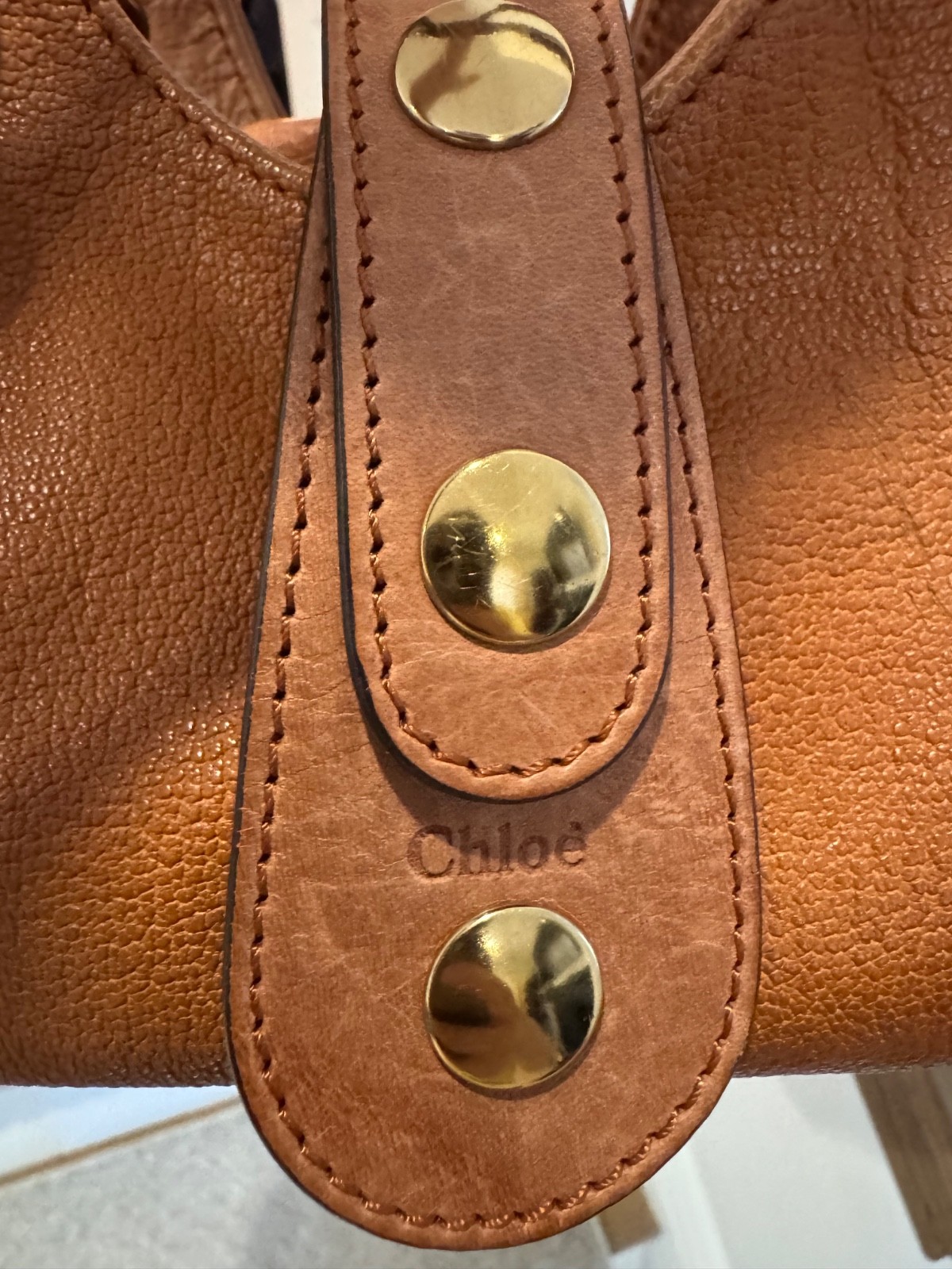 Authentic Chloé Silverado Medium Leather Satchel … - image 6