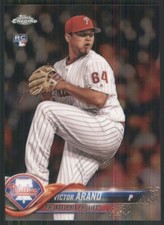 2018 Topps Chrome #9 Victor Arano Philadelphia Phillies 50202