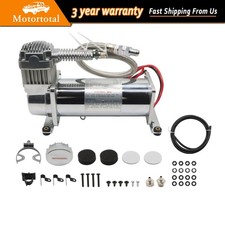 480c Single Compressor Chrome 200 Psi Air Ride Suspension Train Horns 14 Npt