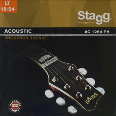 Phosphor Bronze String Set for Acoustic Guitar, Light 12-54