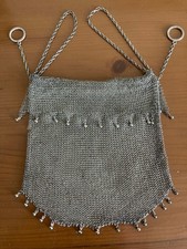 Silber 800 Operntasche Abendtasche Tanz-T&auml;schchen gestempelt antik 150 g