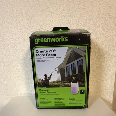 #ad #ad GreenWorks Premium Foam Cannon 1 L Capacity Pressure Washer Accessory $20.00